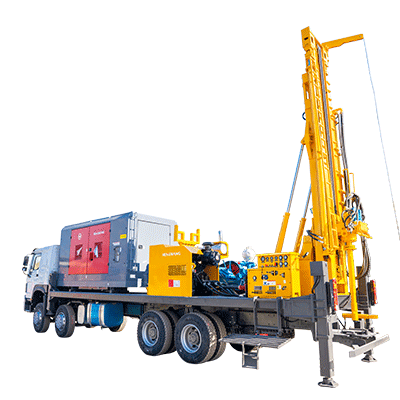 HQZ600C Truck-Mounted Pneumatic Drilling Rig